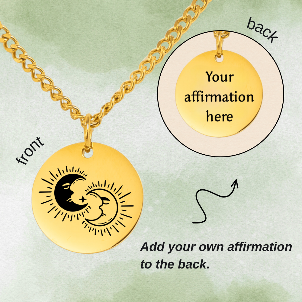 Celestial Moons Cuban Coin Necklace