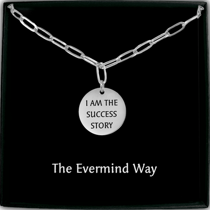 Your Affirmation on a Paperclip Coin Necklace